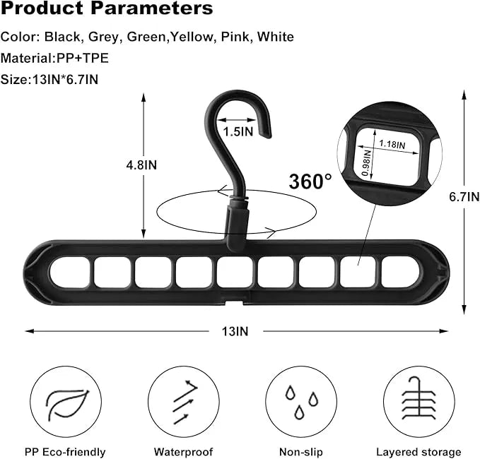 Space-Saving Magic Closet Hangers