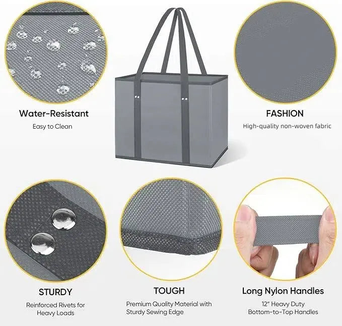 Thickened reusable shopping bag (foldable, sturdy, waterproof) 🛒✨