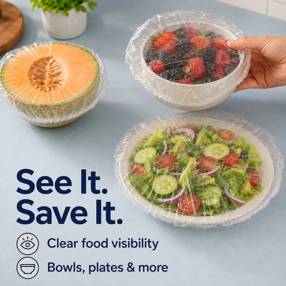 Quick-Cover Elastic Food Covers