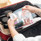 Mini Clear Makeup Bags – Travel Toiletry Organizer Pouches (7.9”)