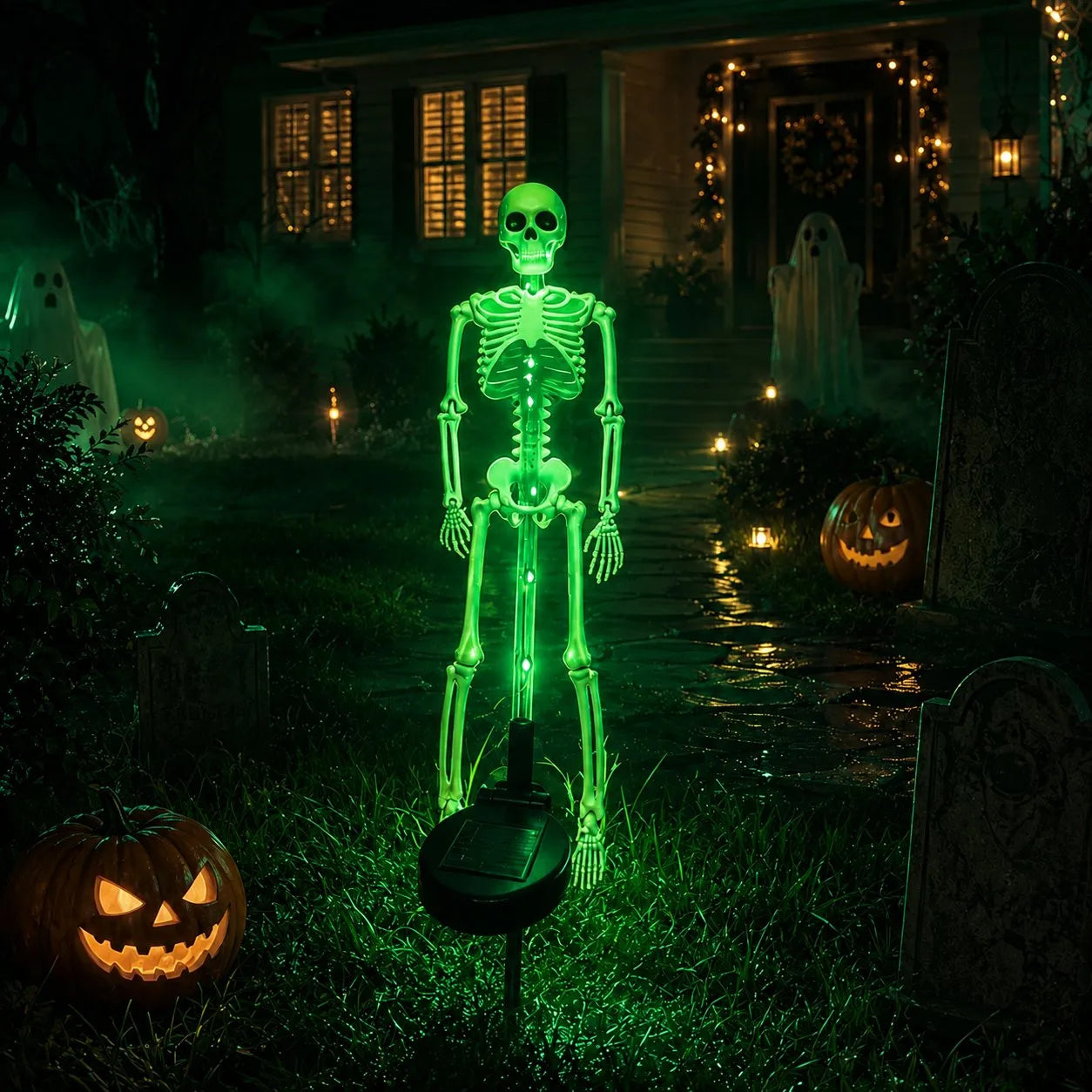 Solar Skeleton Yard Stake – Halloween Garden Light