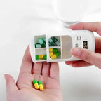 Portable LED Pill Storage Box with Alarm – Smart, Compact & Travel-Ready