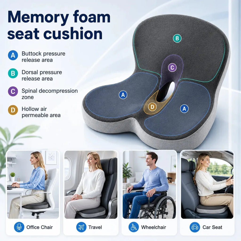 Orthopedic Lumbar & Sciatica Support Cushion
