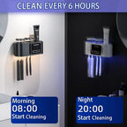 🦷 Smart Toothbrush Holder with UV Air-Drying &Screen  Display