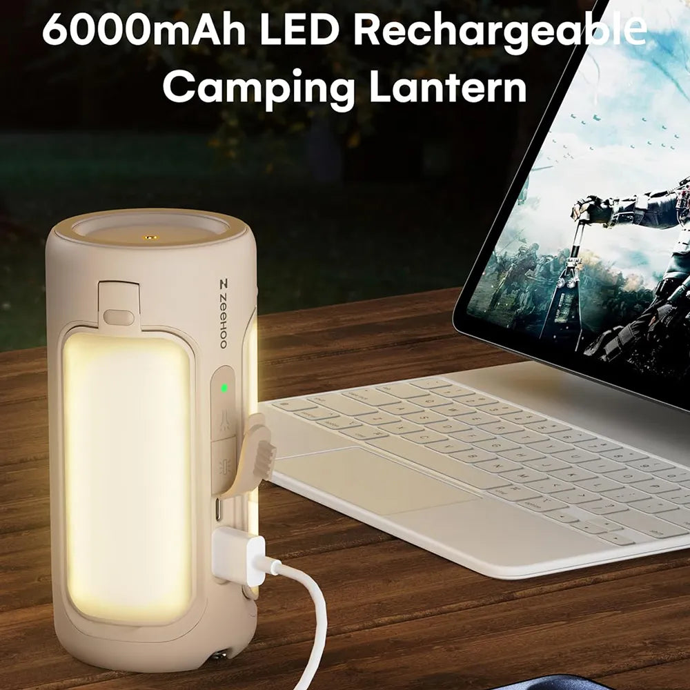 🔦 Rechargeable LED Camping Lantern & Power Bank