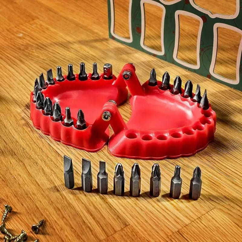 Grab-and-Go Denture Drill Bit Organizer Set