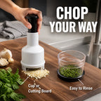 Press-Down Enclosed Food Chopper