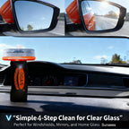 🚗 Car Glass Cleaner Oil Film Cleaning Brush – Windshield Cleaner Tool for Automotive Glass & Mirror Cleaning