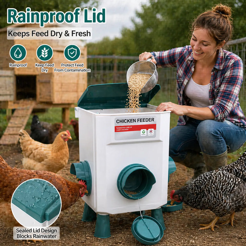 🐔 Hanging Automatic Chicken Feeding & Watering System 🔥