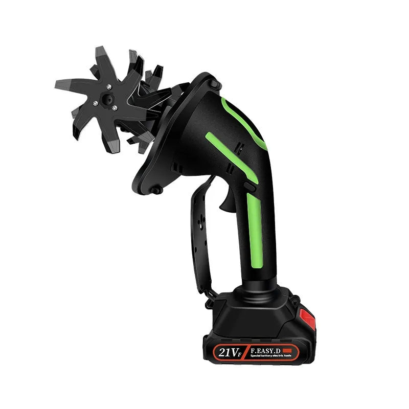 2-in-1 Cordless Tiller & Cultivator with Extension Pole