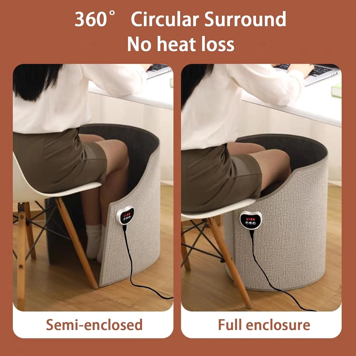 Foldable heating wall — standing infrared heating