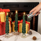 🎄 Flameless Christmas Tree Candles – Elegant, Safe & Magical Holiday Lighting