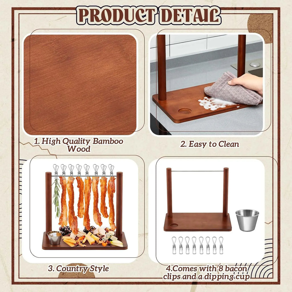 Vertical Charcuterie, Bacon & Appetizer Display Board