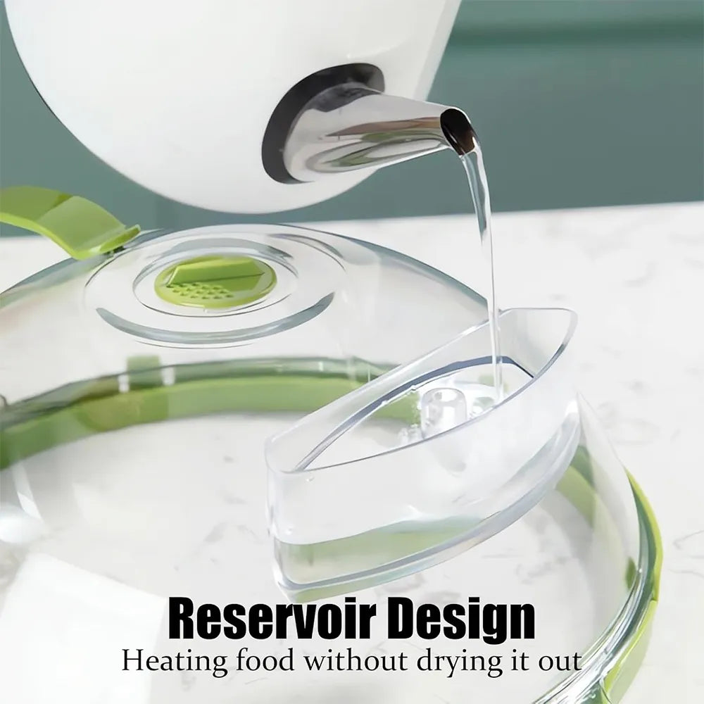 🍽️ Microwave Splatter Cover with Steam Vent