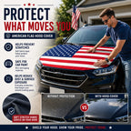 🇺🇸 American Flag Car Hood Cover