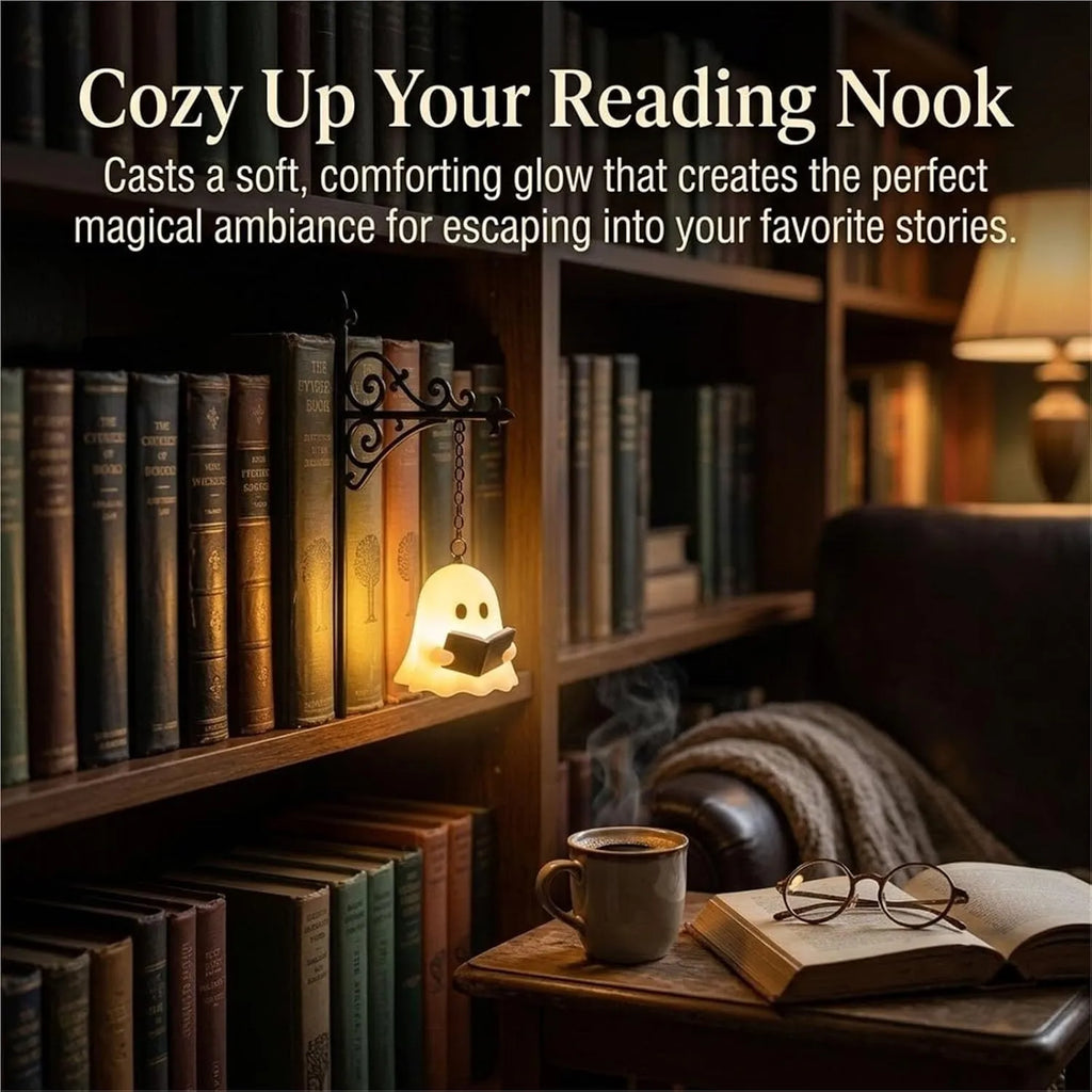 Enchanted Bookshelf Insert Light – Vintage Lantern or Reading Ghost