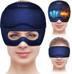 Multifunctional Gel Head & Eye Therapy Mask – Hot & Cold Relief for Migraines, Puffy Eyes, Sinus Pressure & Stress