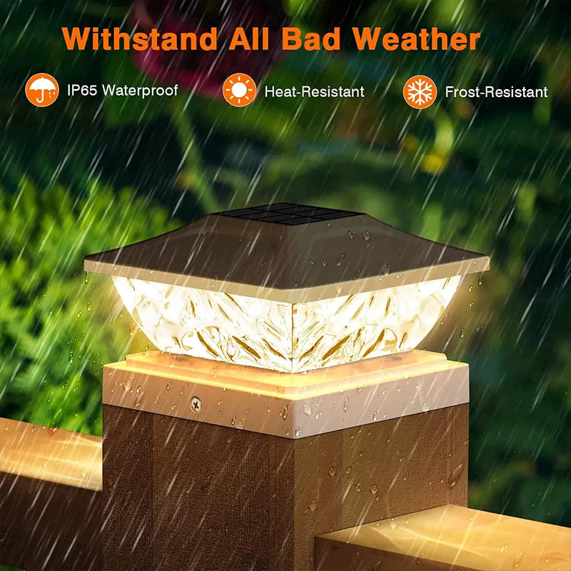 🌟 Solar Post Cap Lights – Brighten Your Outdoor Living