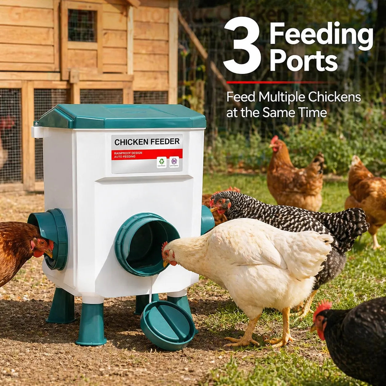 🐔 Hanging Automatic Chicken Feeding & Watering System 🔥