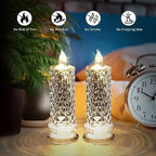 🕯️ Rose Shadow LED Flameless Candles – Elegant & Safe Ambiance, Anytime, Anywhere!