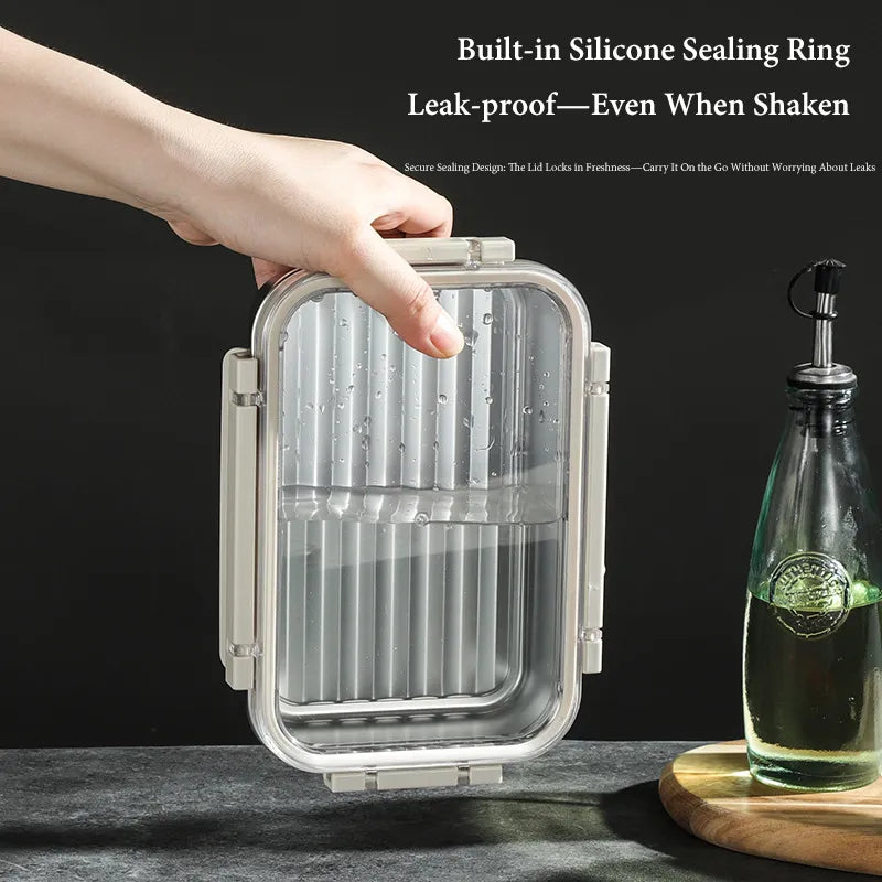 🍱Stainless Steel Leak-Proof Food Storage Container with Lid-2 Pcs