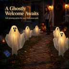 Solar-Powered Floating Ghost Pathway Lights