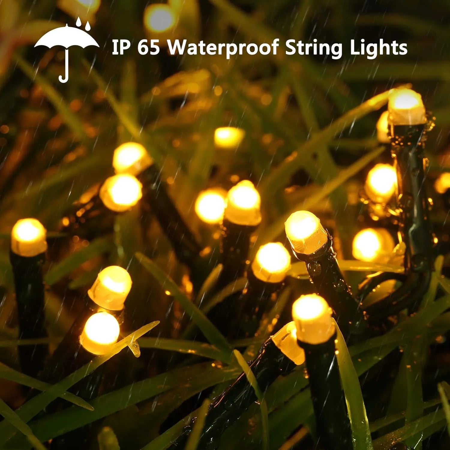 Solar Christmas Lights, 105 ft 300 LED