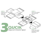 🛏️ Foldable bedding storage box - with a see-through window and transparent label bag
