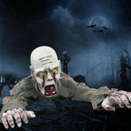 Crawling Zombie with Creepy Groans & Flashing Red Eyes