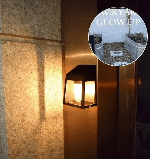 🌟Solar LED Wall Light – Warm & Waterproof