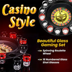 🎰 Shot Glass Roulette Drinking Game Set – Casino Style Party Game