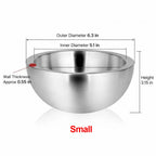 🥗 304 Stainless Steel Salad & Dipping Bowl