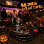 40-Gallon Inflatable Pirate Skeleton Cooler for Halloween