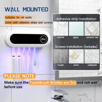 ✅ Toothbrush Holder with Timer & 5 Slots – Keep Your Family’s Toothbrushes Fresh & Organized