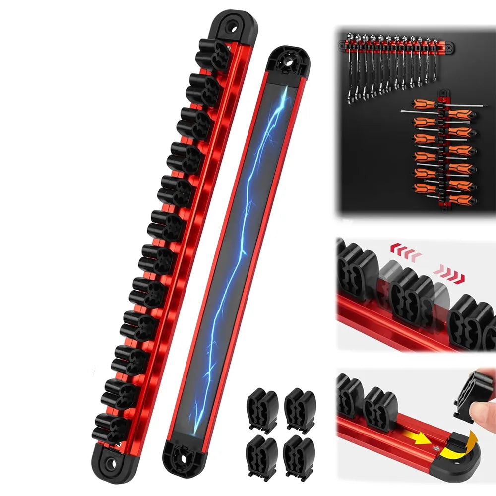 🔧 Magnetic Screwdriver & Wrench Organizer