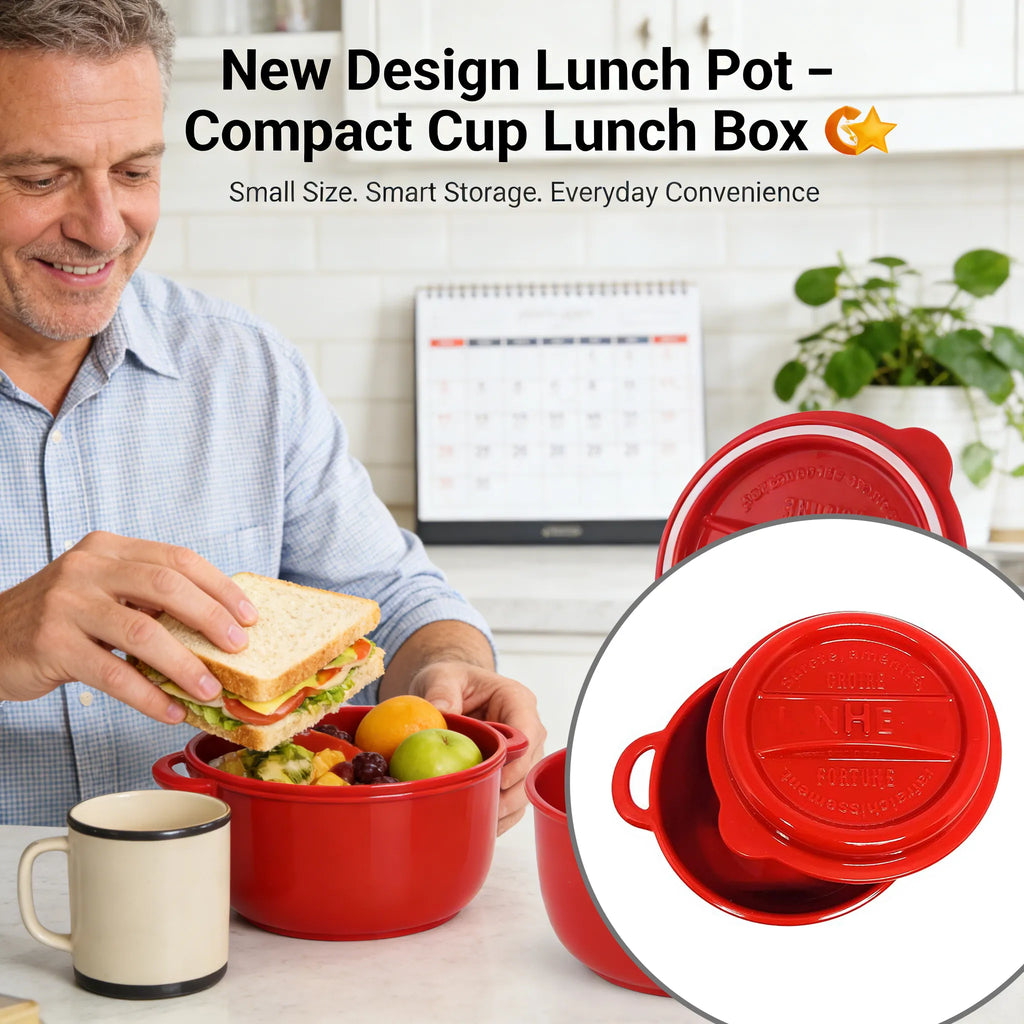 New Design Lunch Pot – Compact Cup Lunch Box 🍱✨