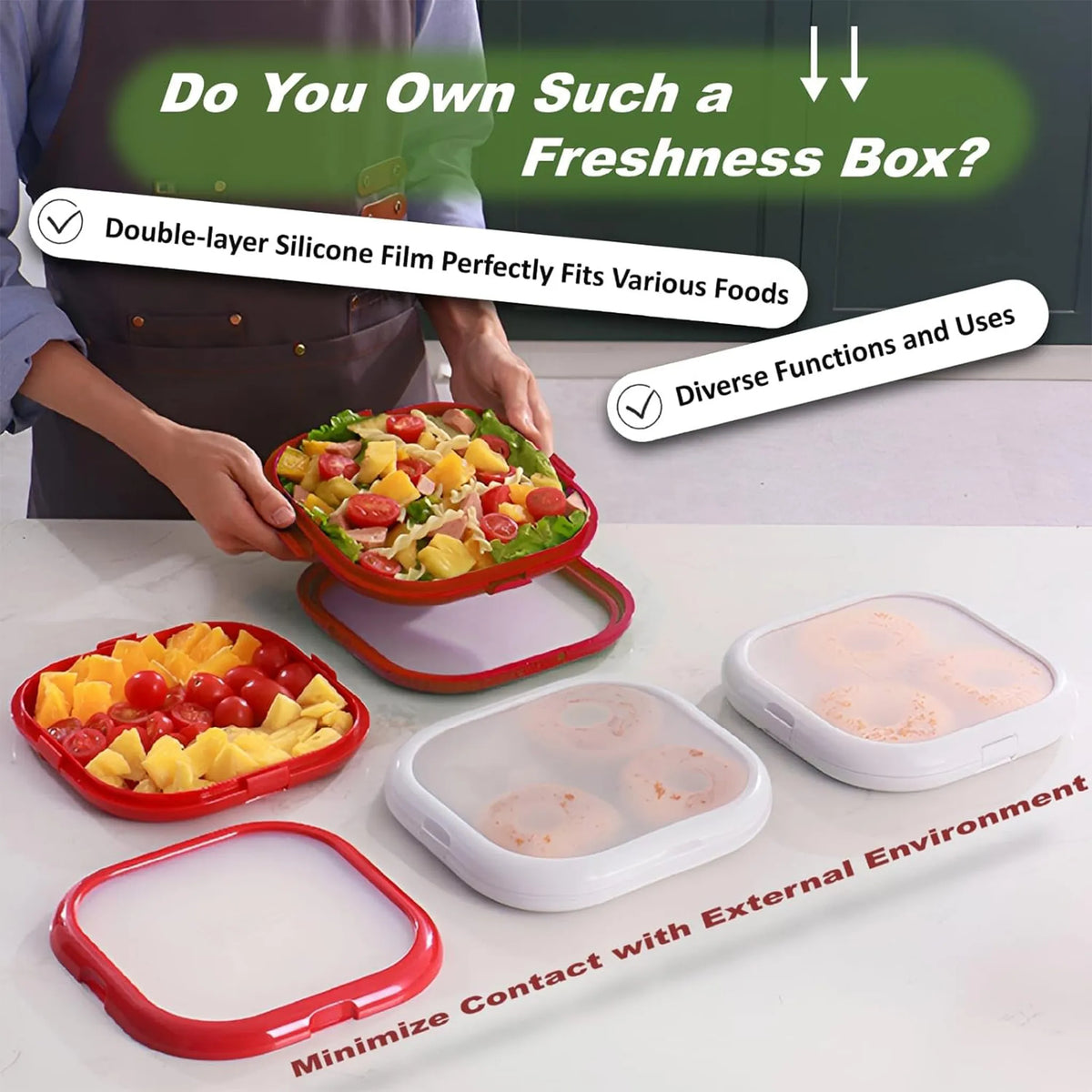 🥑Food-Grade Silicone Airtight Storage Box