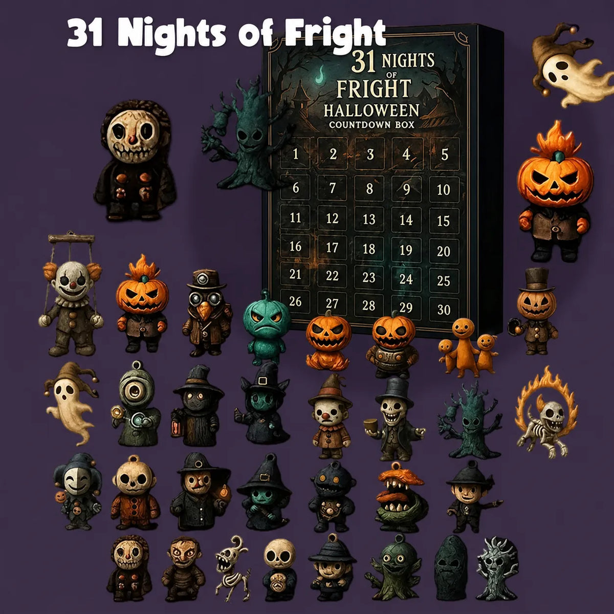 31 Nights of Fright Halloween Countdown Box