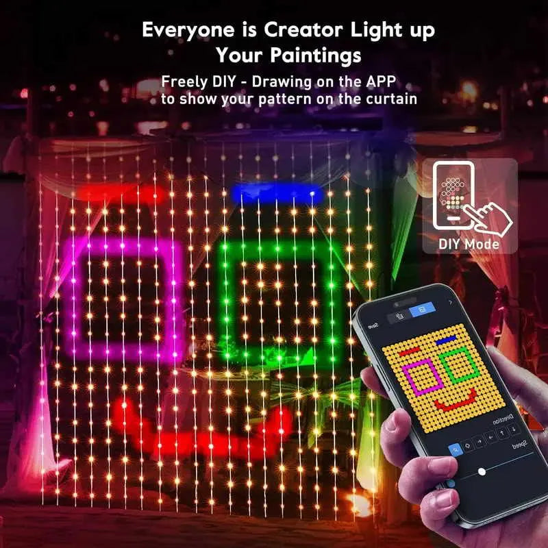 ✨ Smart Curtain Lights