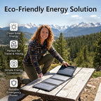 ☀️ Foldable 10W Solar Charger Panel with USB Output