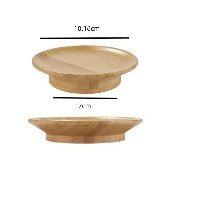 Bamboo Wine Glass Toppers – Set of 4