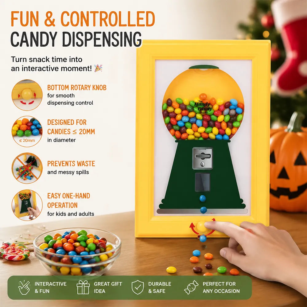 🍬 Wall-Mounted Candy Dispenser Frame – Fun Framed Snack Organizer
