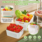 🥗 Refrigerator Draining Storage Basket – Fresh Food Organizer Box