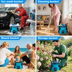 Pack-Flat Outdoor Collapsible Bucket
