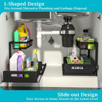 L-Shaped Pull-Out Under-Sink Organizer