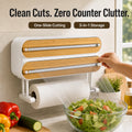 3-in-1 Magnetic Kitchen Wrap Station with Clean-Cut Sliders