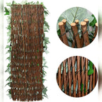 Instant Privacy Expandable Faux Ivy Fence