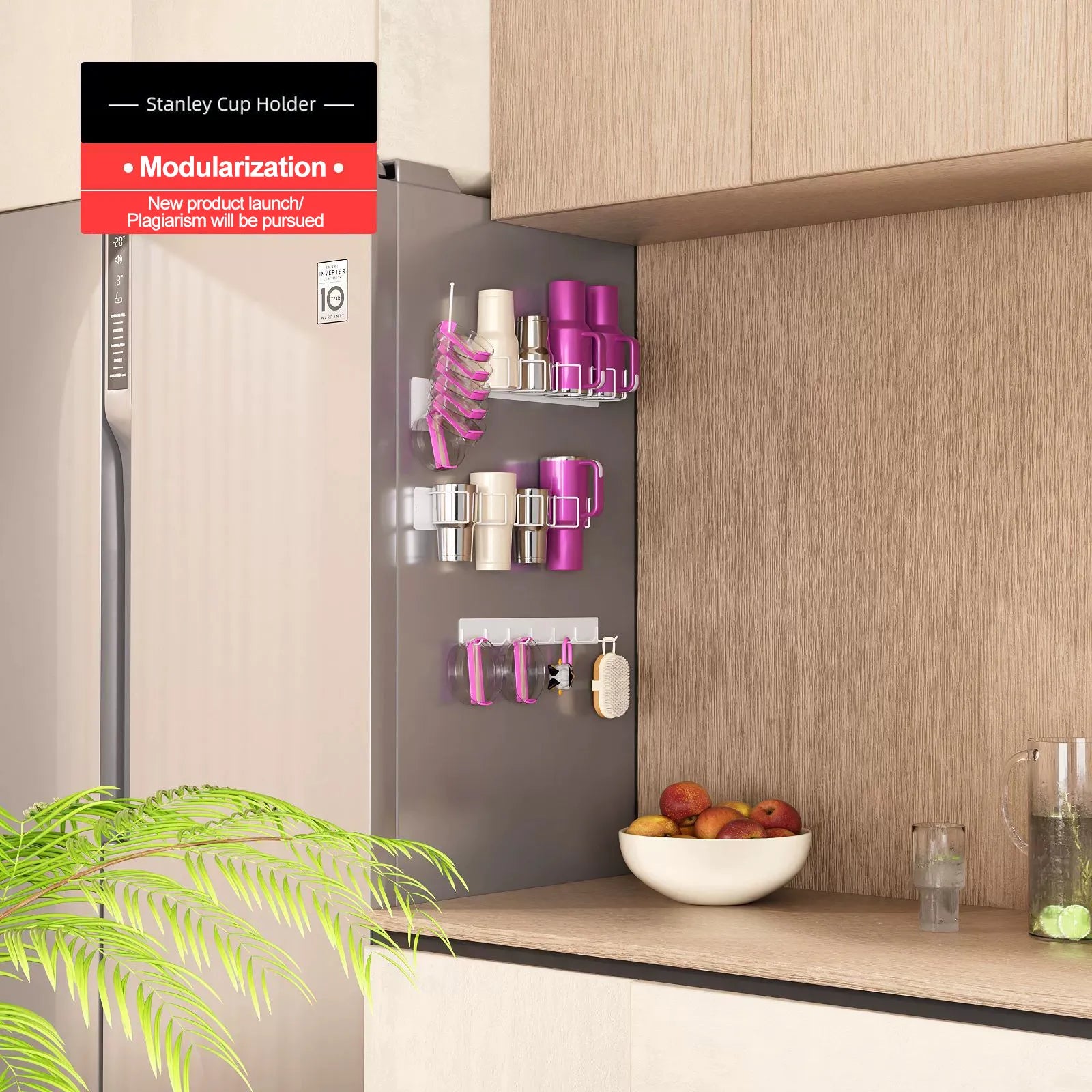 🔥Multifunctional Magnetic Cup Holder – A Convenient Solution for Your Storage Needs