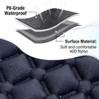 🏕️ Ultralight Self-Inflating Camping Sleeping Pad – Built-in Pump & Pillow