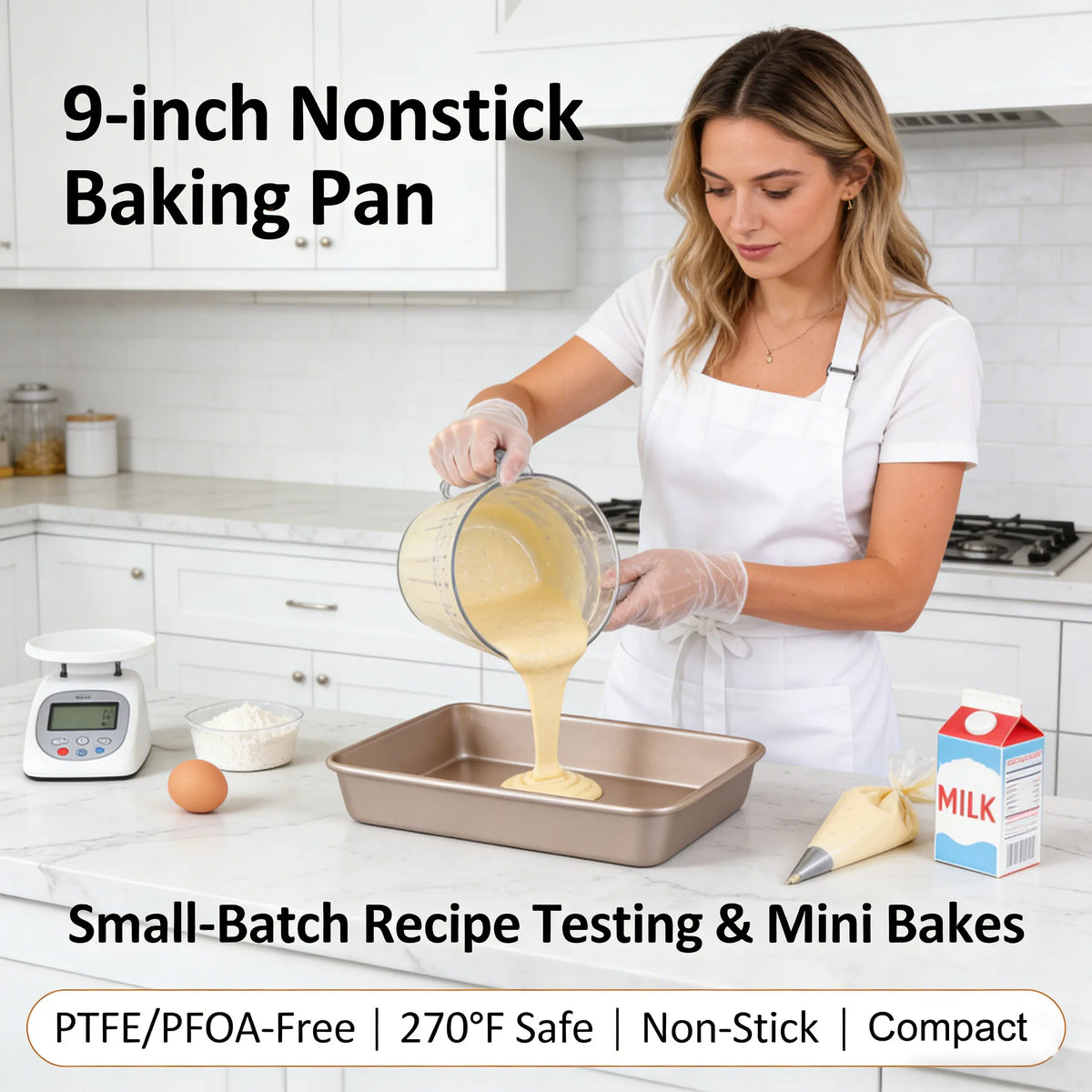 Nonstick Baking Pans Set - 9-inch, 13-inch, 15-inch – Perfect for Meats, Bread, and Cakes 🍰